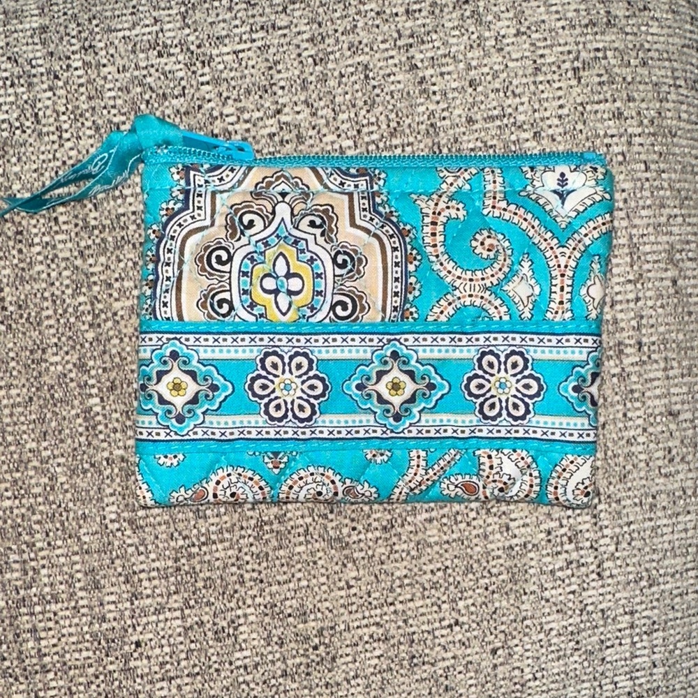 Vera Bradley Turquoise and Cream small Bag